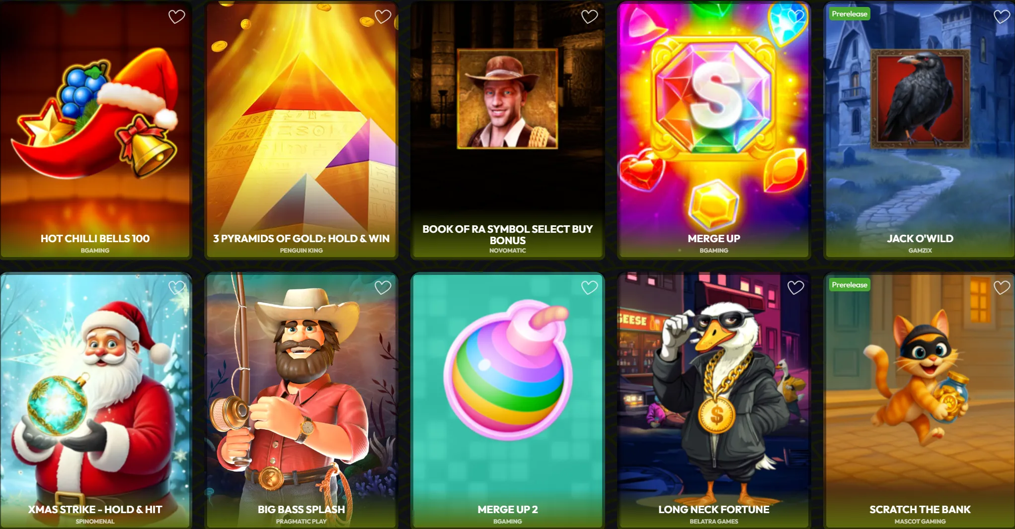 Bonus Buy selectie in MakiSpin Casino